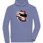 F1 Helmet 2 Design - Comfort unisex hoodie_BLUE_front