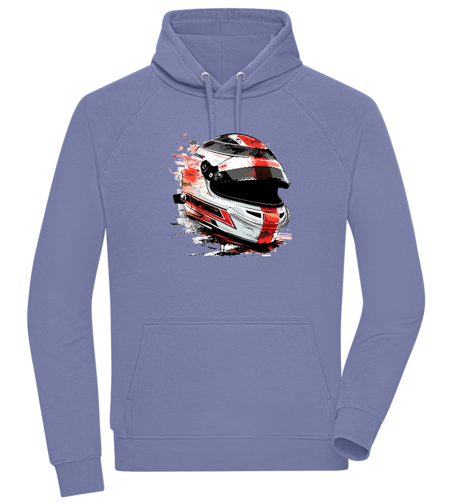 F1 Helmet 2 Design - Comfort unisex hoodie_BLUE_front
