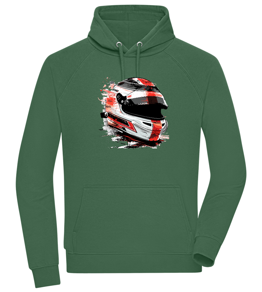 F1 Helmet 2 Design - Comfort unisex hoodie_GREEN BOTTLE_front