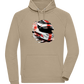 F1 Helmet 2 Design - Comfort unisex hoodie_KHAKI_front