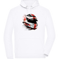 F1 Helmet 2 Design - Comfort unisex hoodie_WHITE_front