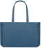 Premium large recycled shopping tote bag_BLUE_front