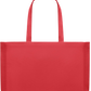 Premium large recycled shopping tote bag_RED_front