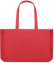 Premium large recycled shopping tote bag_RED_front