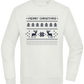 8-Bit Christmas Design - Comfort Essential Unisex Sweater_CREAMY GREEN_front