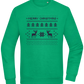 8-Bit Christmas Design - Comfort Essential Unisex Sweater_MEADOW GREEN_front
