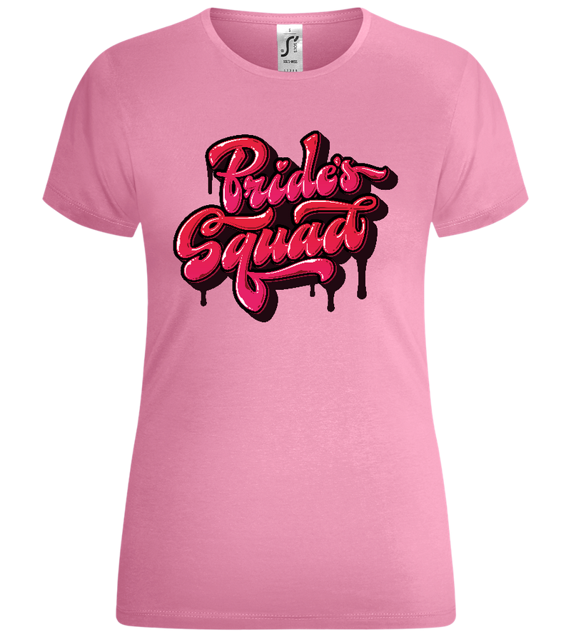 Bride's Squad Graffiti Design - Comfort women's t-shirt_PINK ORCHID_front