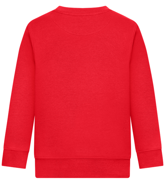 Itadakimasu Design - Comfort Kids Sweater_BRIGHT RED_back