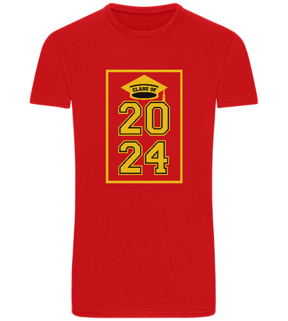 Class of '24 Design - Basic Unisex T-Shirt_RED_front