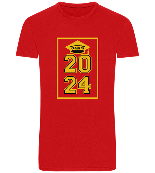 Class of '24 Design - Basic Unisex T-Shirt_RED_front