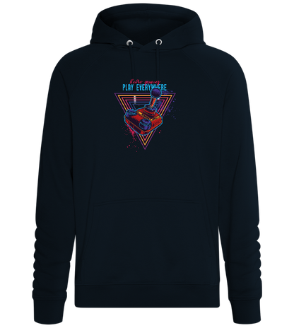 Play Everywhere Design - Comfort unisex hoodie_BLACK_front