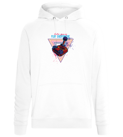 Play Everywhere Design - Comfort unisex hoodie_WHITE_front