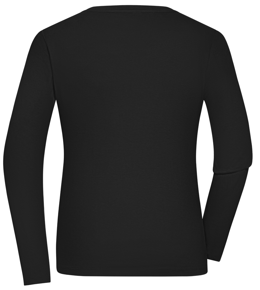 Tattoo Love Death Design - Premium Women´s long sleeve t-shirt_DEEP BLACK_back