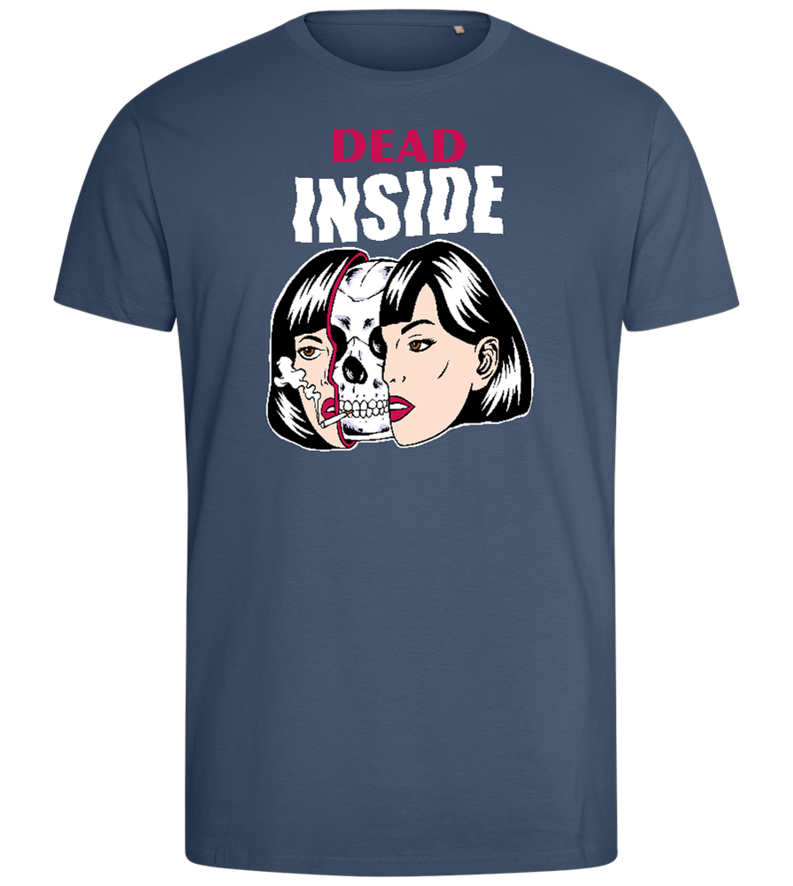 Dead Inside Design - Comfort men's fitted t-shirt_DENIM_front