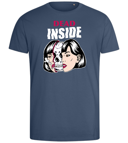 Dead Inside Design - Comfort men's fitted t-shirt_DENIM_front