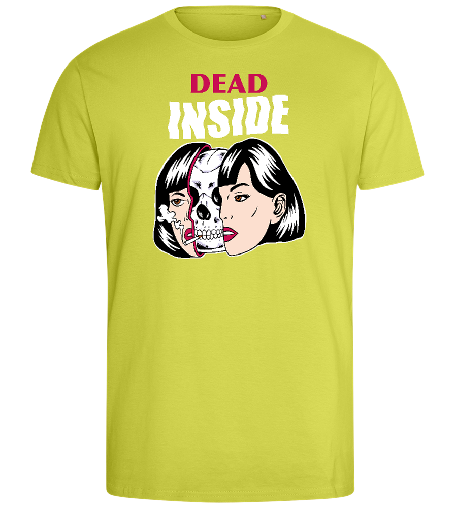 Dead Inside Design - Comfort men's fitted t-shirt_GREEN APPLE_front