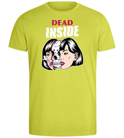 Dead Inside Design - Comfort men's fitted t-shirt_GREEN APPLE_front