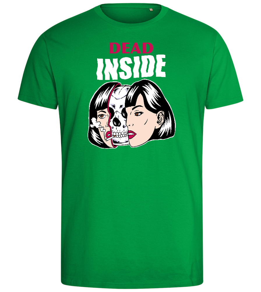 Dead Inside Design - Comfort men's fitted t-shirt_MEADOW GREEN_front