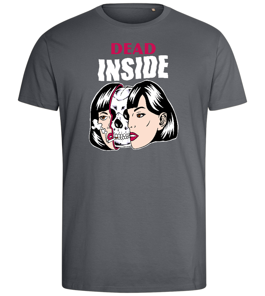 Dead Inside Design - Comfort men's fitted t-shirt_MOUSE GREY_front