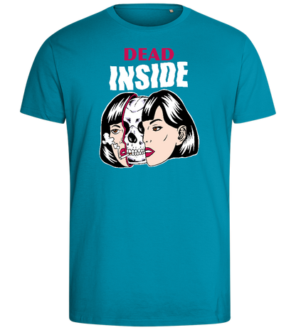 Dead Inside Design - Comfort men's fitted t-shirt_TURQUOISE_front