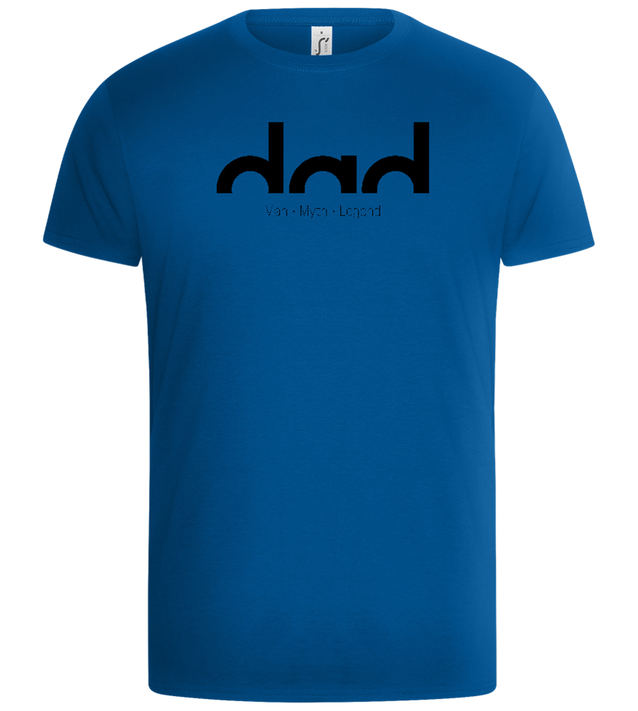 Dad Man Myth Legend Design - Basic Unisex T-Shirt_ROYAL_front