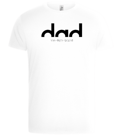 Dad Man Myth Legend Design - Basic Unisex T-Shirt_WHITE_front