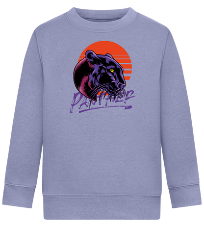 Retro Panther Design - Comfort Kids Sweater_BLUE_front