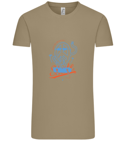 Skate Peace Design - Comfort Unisex T-Shirt_KHAKI_front