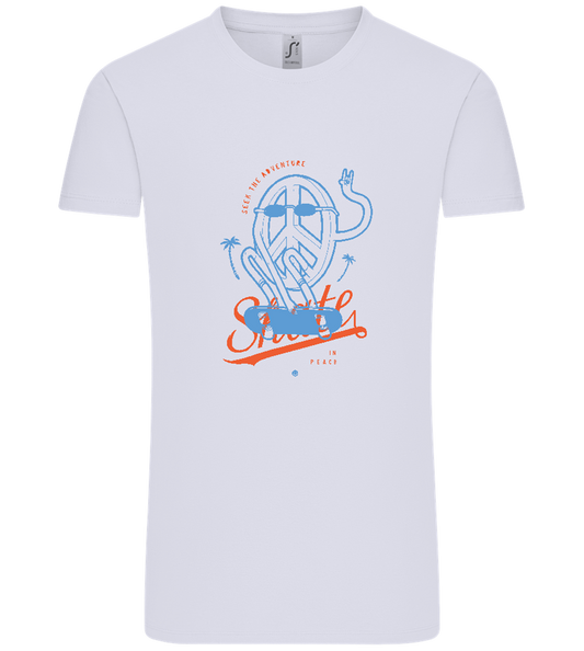 Skate Peace Design - Comfort Unisex T-Shirt_LILAK_front