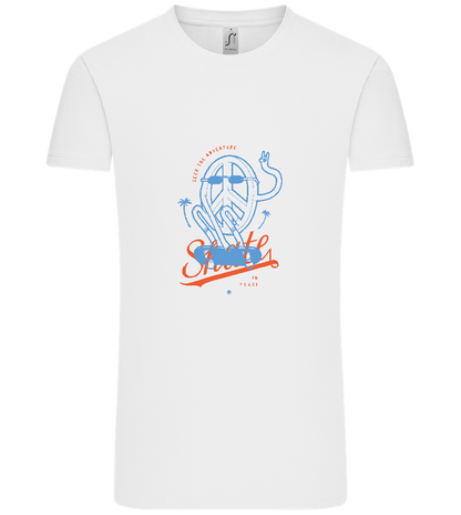 Skate Peace Design - Comfort Unisex T-Shirt_WHITE_front