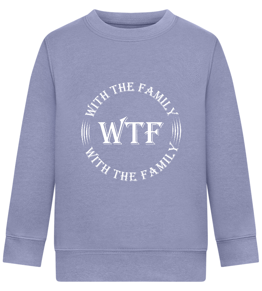 With The Family Design - Comfort Kids Sweater_BLUE_front