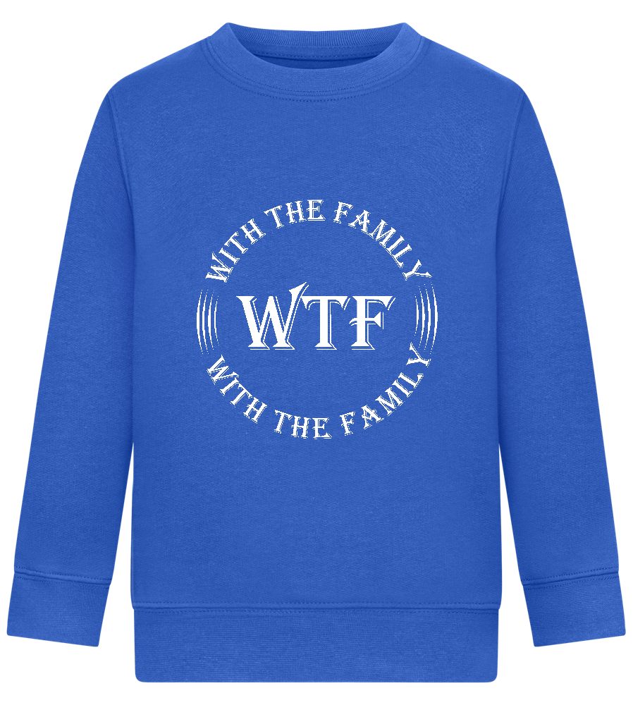 With The Family Design - Comfort Kids Sweater_ROYAL_front