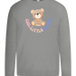 Cool Little Sister Teddy Bear Design - Premium kids long sleeve t-shirt_ORION GREY_front