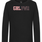 Girl Power 3 Design - Premium kids long sleeve t-shirt_DEEP BLACK_front