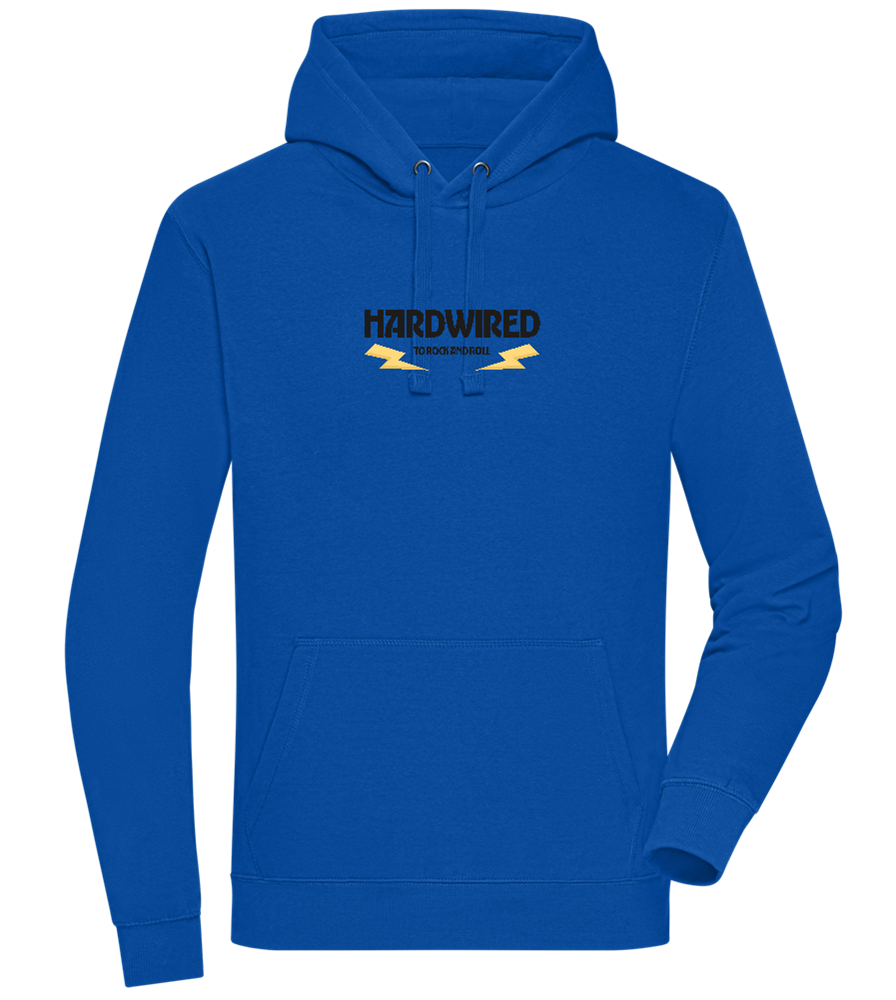 Hardwired Design - Premium unisex hoodie_ROYAL_front