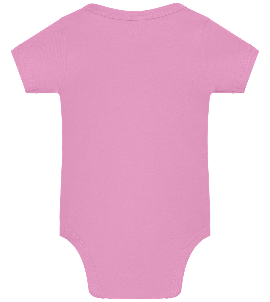 I Love My Grandma Design - Baby bodysuit_PINK ORCHID_back