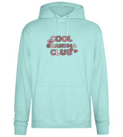 Cool Grandma Club 2 Design - Premium Essential Unisex Hoodie_ARCTIC BLUE_front