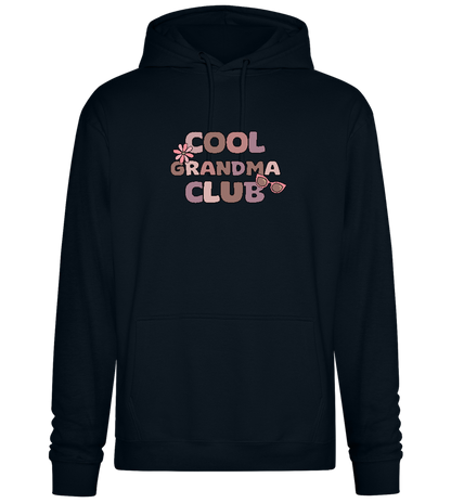 Cool Grandma Club 2 Design - Premium Essential Unisex Hoodie_BLACK_front