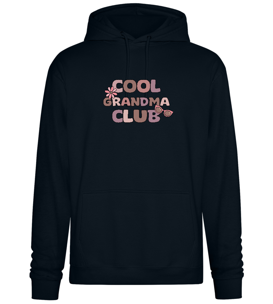 Cool Grandma Club 2 Design - Premium Essential Unisex Hoodie_BLACK_front