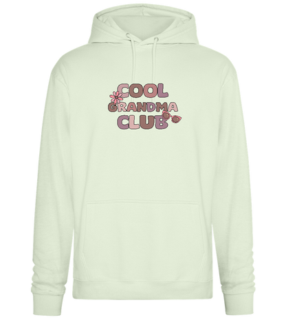 Cool Grandma Club 2 Design - Premium Essential Unisex Hoodie_CREAMY GREEN_front