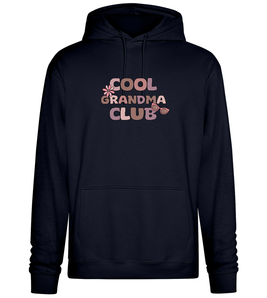 Cool Grandma Club 2 Design - Premium Essential Unisex Hoodie_FRENCH NAVY_front