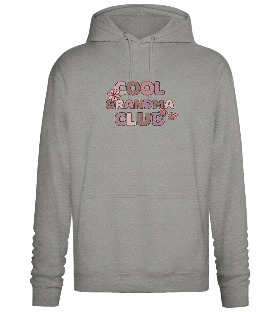 Cool Grandma Club 2 Design - Premium Essential Unisex Hoodie_ORION GREY II_front