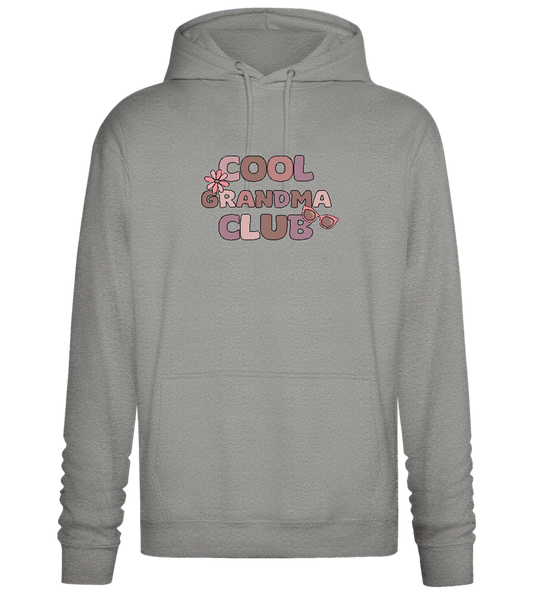 Cool Grandma Club 2 Design - Premium Essential Unisex Hoodie_ORION GREY II_front