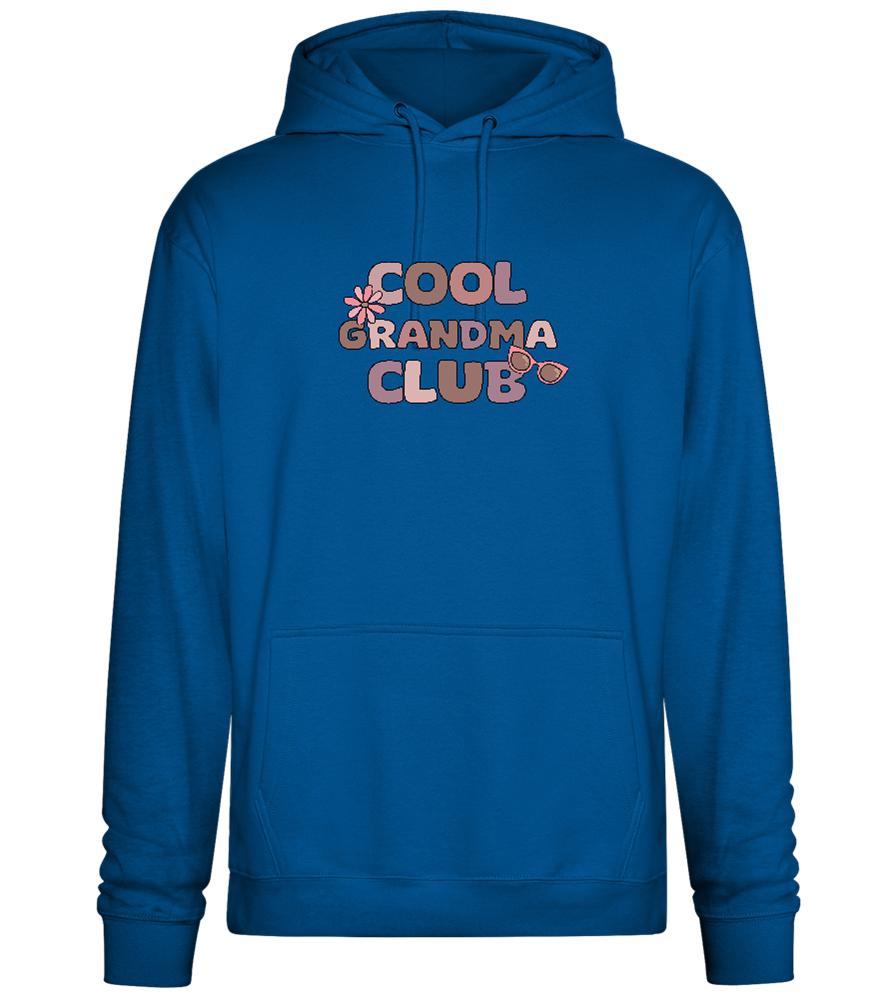 Cool Grandma Club 2 Design - Premium Essential Unisex Hoodie_ROYAL_front