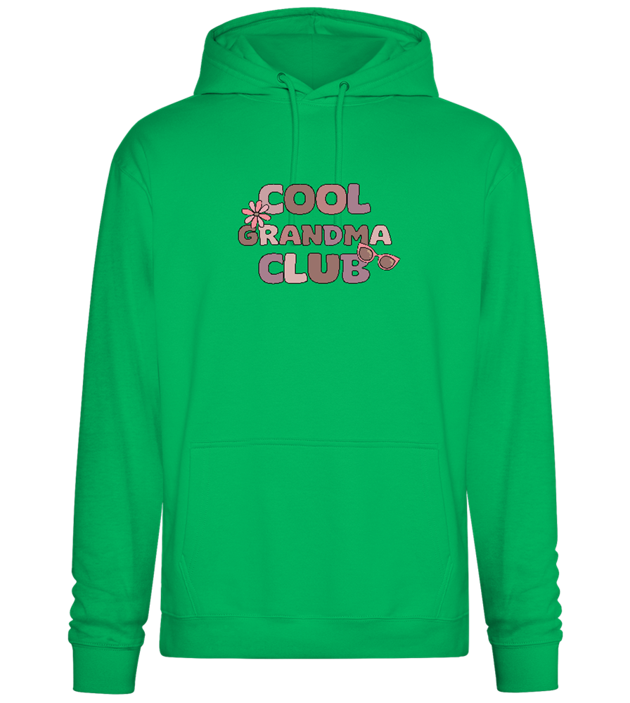 Cool Grandma Club 2 Design - Premium Essential Unisex Hoodie_SPRING GREEN_front