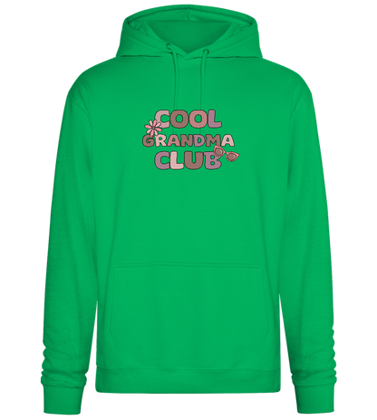 Cool Grandma Club 2 Design - Premium Essential Unisex Hoodie_SPRING GREEN_front