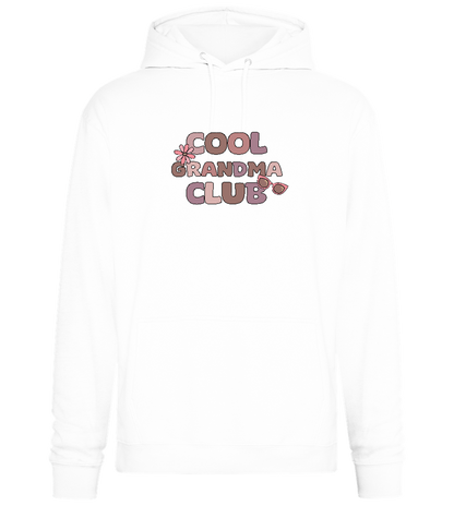 Cool Grandma Club 2 Design - Premium Essential Unisex Hoodie_WHITE_front