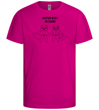 Super BBF Design - Comfort girls' t-shirt_FUCHSIA_front