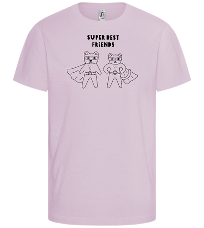 Super BBF Design - Comfort girls' t-shirt_MEDIUM PINK_front