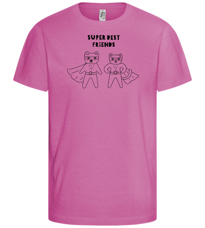 Super BBF Design - Comfort girls' t-shirt_PINK ORCHID_front